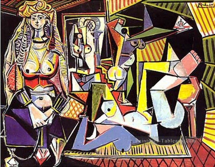 Les femmes d’Alger après Delacroix femmes d Alger cubiste Pablo Picasso Peintures à l'huile